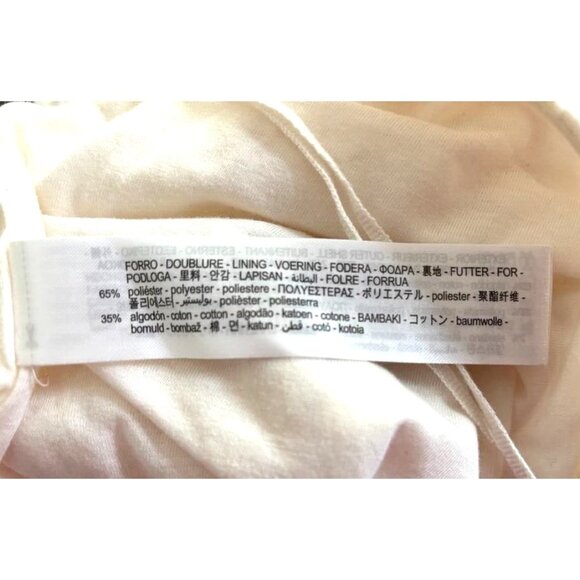 NWOT ZARA Lace Floral Ivory Mini Dress Women's Size Large Spaghetti Strap Lined - Picture 6 of 6